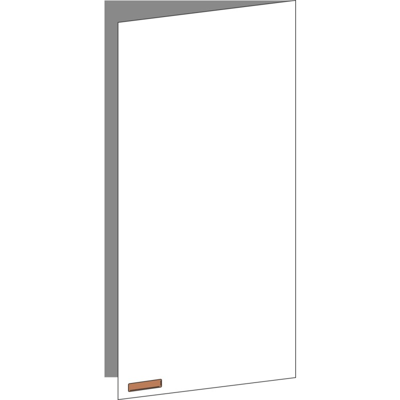 Tür 60x120 rechts, für Oberschränke oder Hochschränke (Griff Unten), ONE COPPER