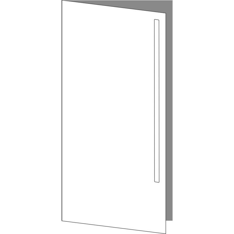 Tür 60x120 links, für Unterschränke oder Hochschränke (Griff Oben), ONE_LINE MONO