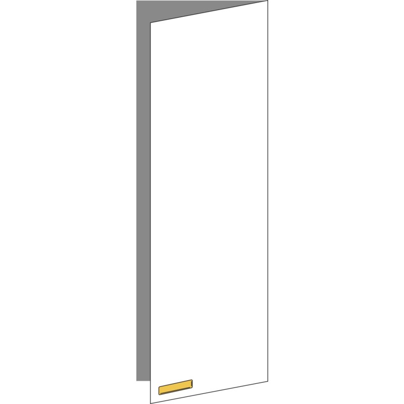 Tür 40x120 rechts, für Oberschränke oder Hochschränke (Griff Unten), ONE BRASS