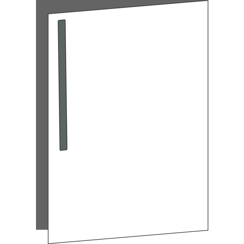 Tür 60x80 rechts, für Unterschränke oder Hochschränke (Griff Oben), ONE_LINE VERDE COMMODORO
