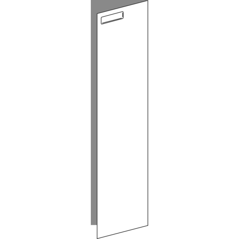 Tür 20x80 rechts, für Unterschränke oder Hochschränke (Griff Oben), ONE MONO