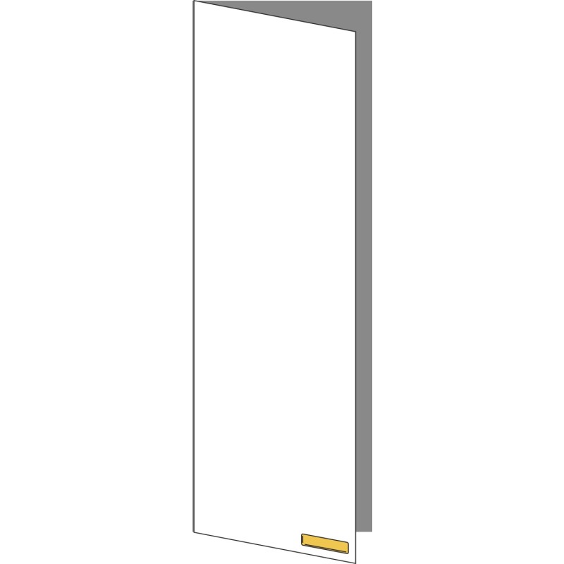 Tür 40x120 links, für Oberschränke oder Hochschränke (Griff Unten), ONE GOLD