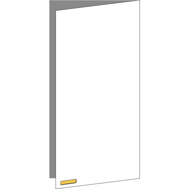 Tür 60x120 rechts, für Oberschränke oder Hochschränke (Griff Unten), ONE GOLD