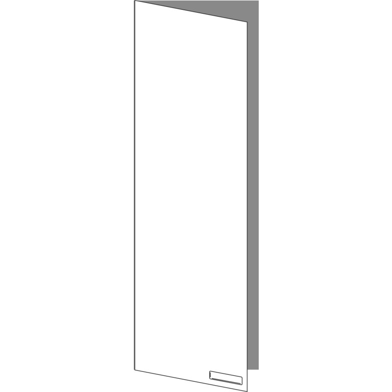 Tür 40x120 links, für Oberschränke oder Hochschränke (Griff Unten), ONE MONO