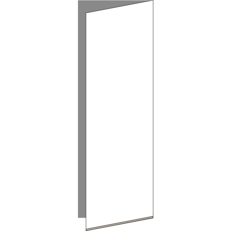Tür 40x120 rechts, für Oberschränke oder Hochschränke (Griff Unten), ALU CHAMPAGNER