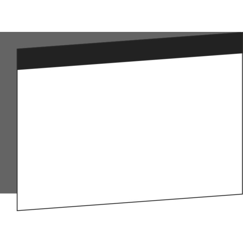 Tür 60x40 rechts, für Unterschränke oder Hochschränke (Griff Oben), ALU BLACK