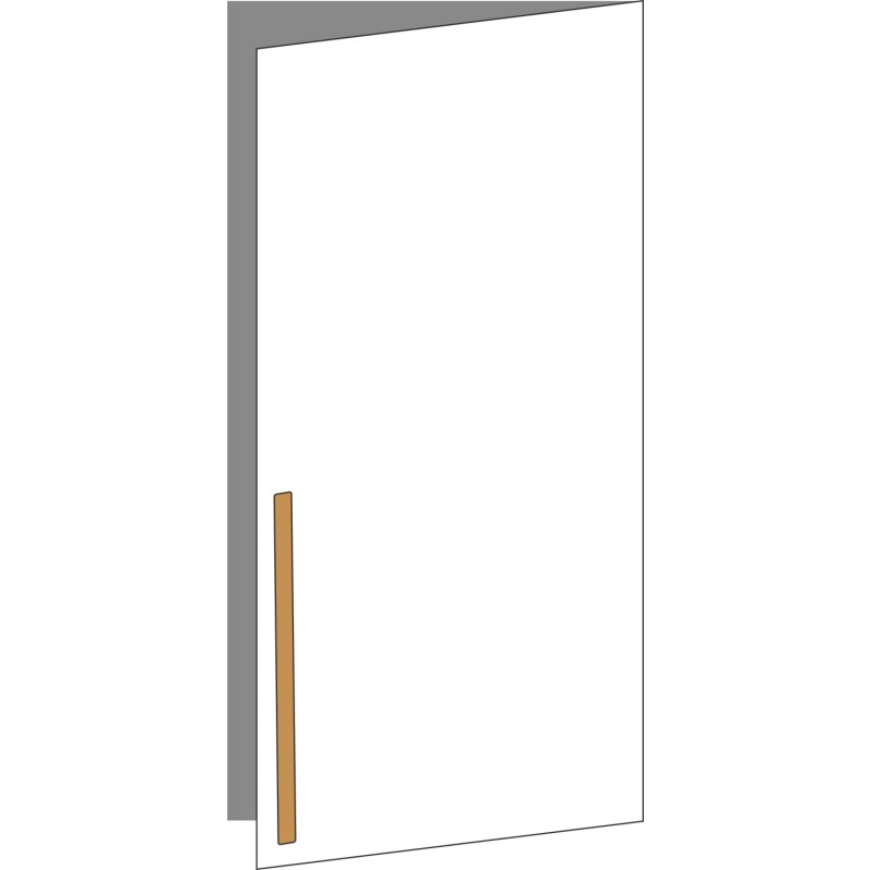 Tür 60x120 rechts, für Oberschränke oder Hochschränke (Griff Unten), ONE_LINE OAK