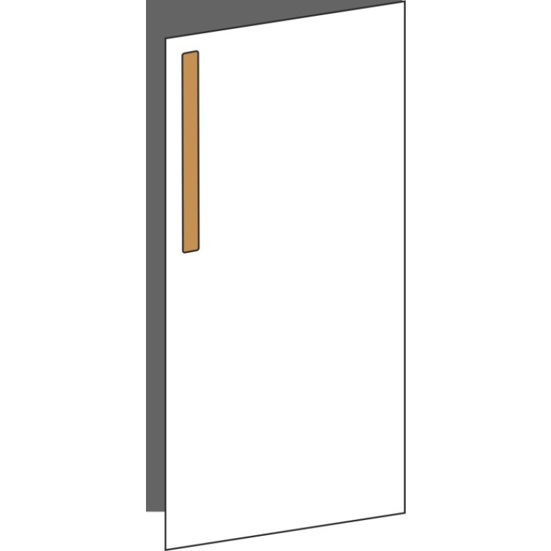 Tür 30x60 rechts, für Unterschränke oder Hochschränke (Griff Oben), ONE_LINE OAK