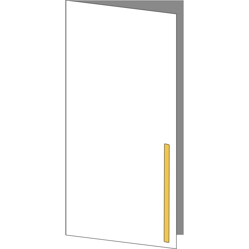 Tür 60x120 links, für Oberschränke oder Hochschränke (Griff Unten), ONE_LINE GOLD