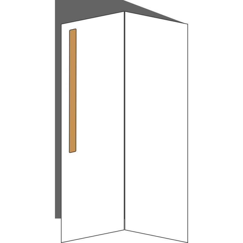 Tür Eckschrank 26x80 rechts, für Eckschränke (2ST), ONE_LINE OAK (2 Stück)