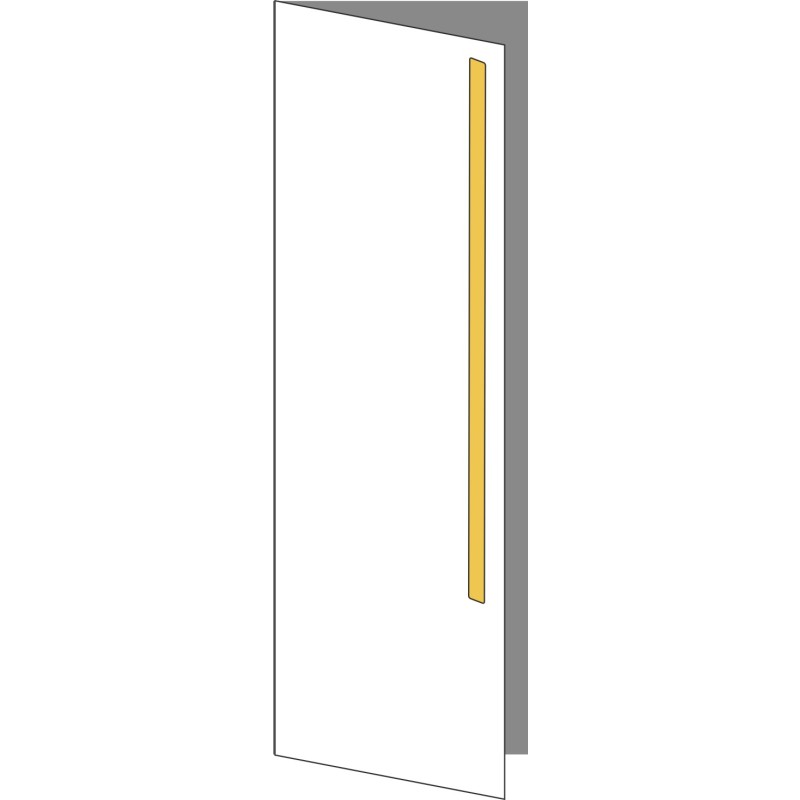 Tür 40x120 links, für Unterschränke oder Hochschränke (Griff Oben), ONE_LINE GOLD