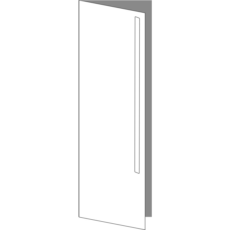 Tür 40x120 links, für Unterschränke oder Hochschränke (Griff Oben), ONE_LINE MONO
