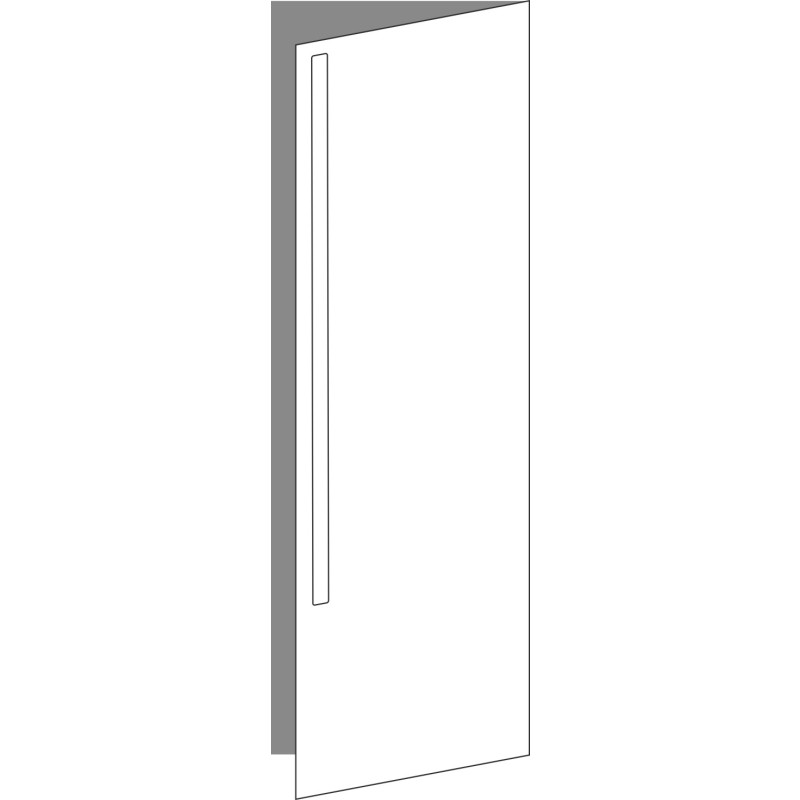 Tür 40x120 rechts, für Unterschränke oder Hochschränke (Griff Oben), ONE_LINE MONO
