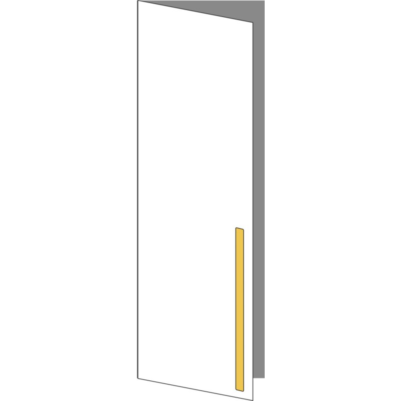 Tür 40x120 links, für Oberschränke oder Hochschränke (Griff Unten), ONE_LINE GOLD