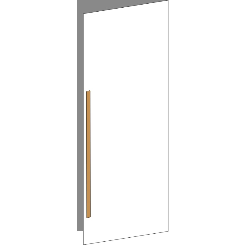 Tür 60x200 rechts, für Oberschränke oder Hochschränke (Griff Unten), ONE_LINE OAK