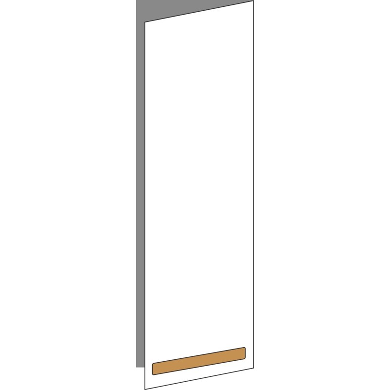 Tür 30x100 rechts, für Oberschränke oder Hochschränke (Griff Unten), ONE_LINE OAK