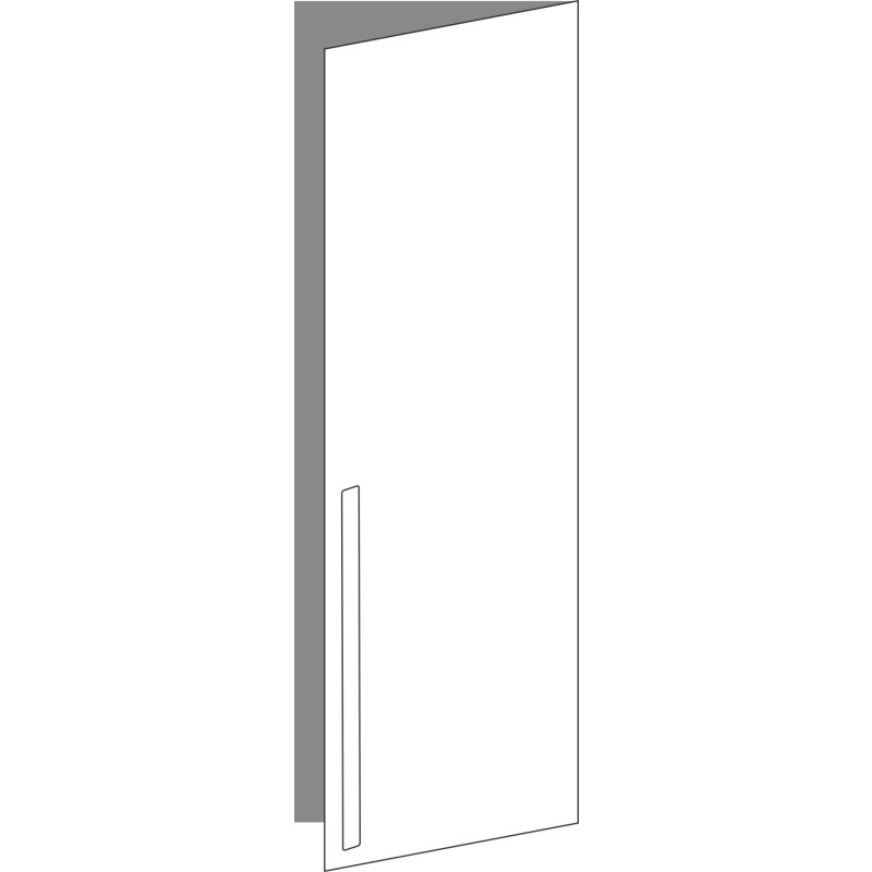 Tür 40x120 rechts, für Oberschränke oder Hochschränke (Griff Unten), ONE_LINE MONO