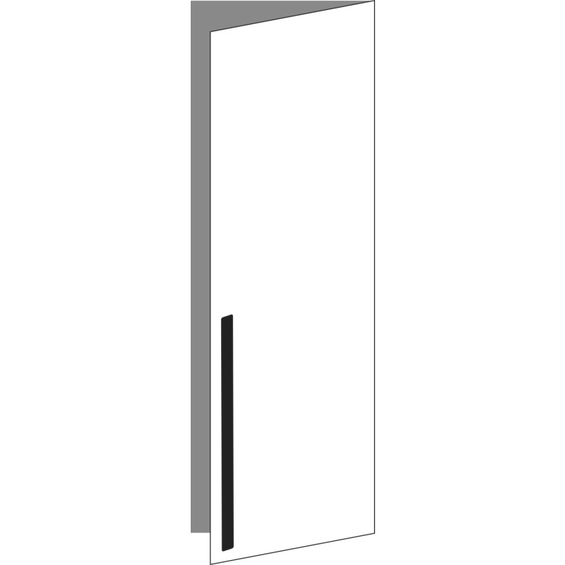 Tür 40x120 rechts, für Oberschränke oder Hochschränke (Griff Unten), ONE_LINE NERO INGO