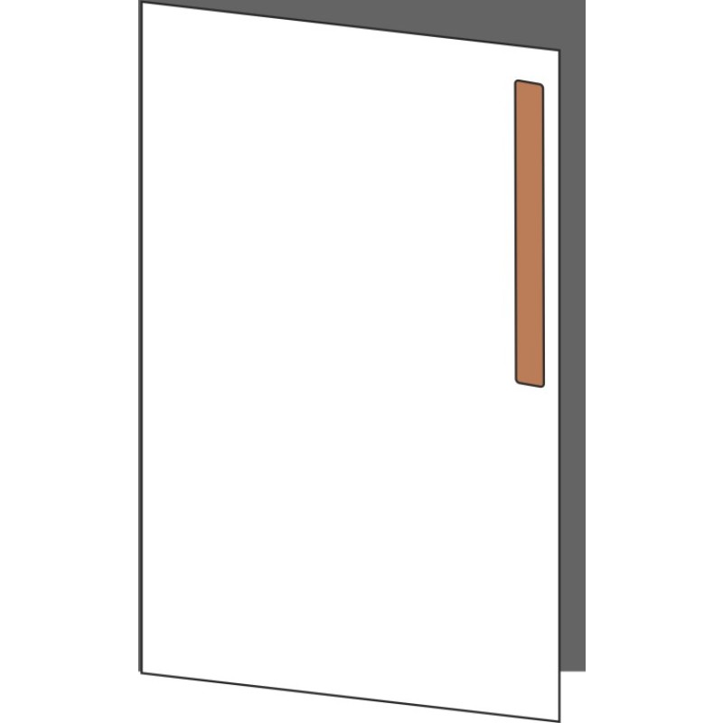 Tür 40x60 links, für Unterschränke oder Hochschränke (Griff Oben), ONE_LINE COPPER