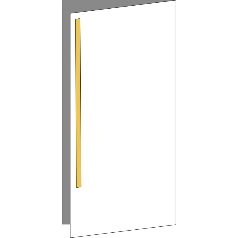 Tür 60x120 rechts, für Unterschränke oder Hochschränke (Griff Oben), ONE_LINE GOLD