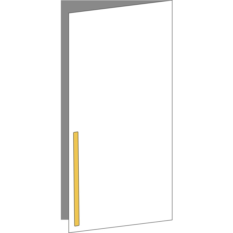Tür 60x120 rechts, für Oberschränke oder Hochschränke (Griff Unten), ONE_LINE GOLD