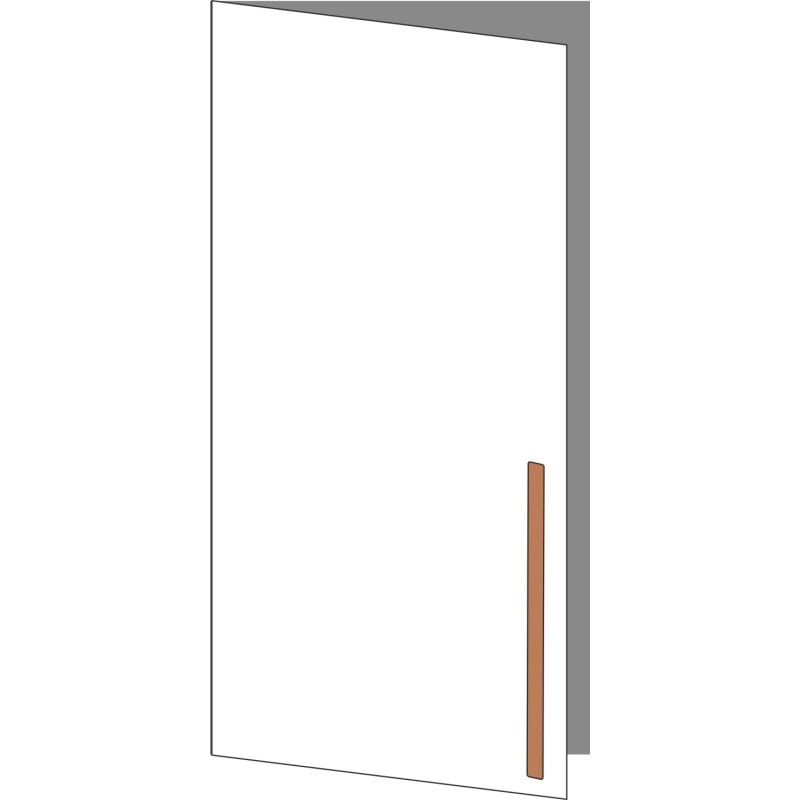 Tür 60x120 links, für Oberschränke oder Hochschränke (Griff Unten), ONE_LINE COPPER
