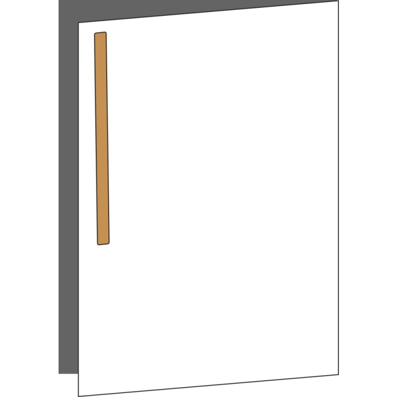 Tür 60x80 rechts, für Unterschränke oder Hochschränke (Griff Oben), ONE_LINE OAK