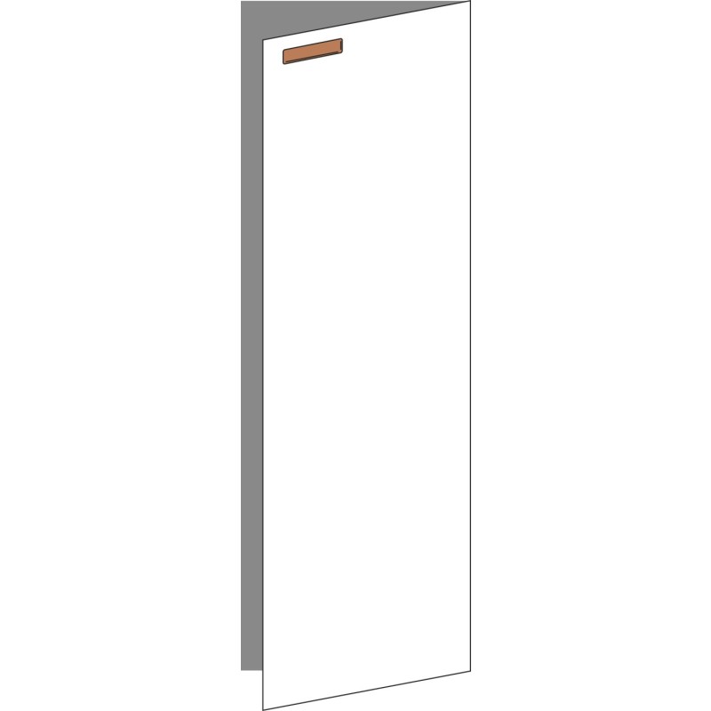 Tür 40x120 rechts, für Unterschränke oder Hochschränke (Griff Oben), ONE COPPER
