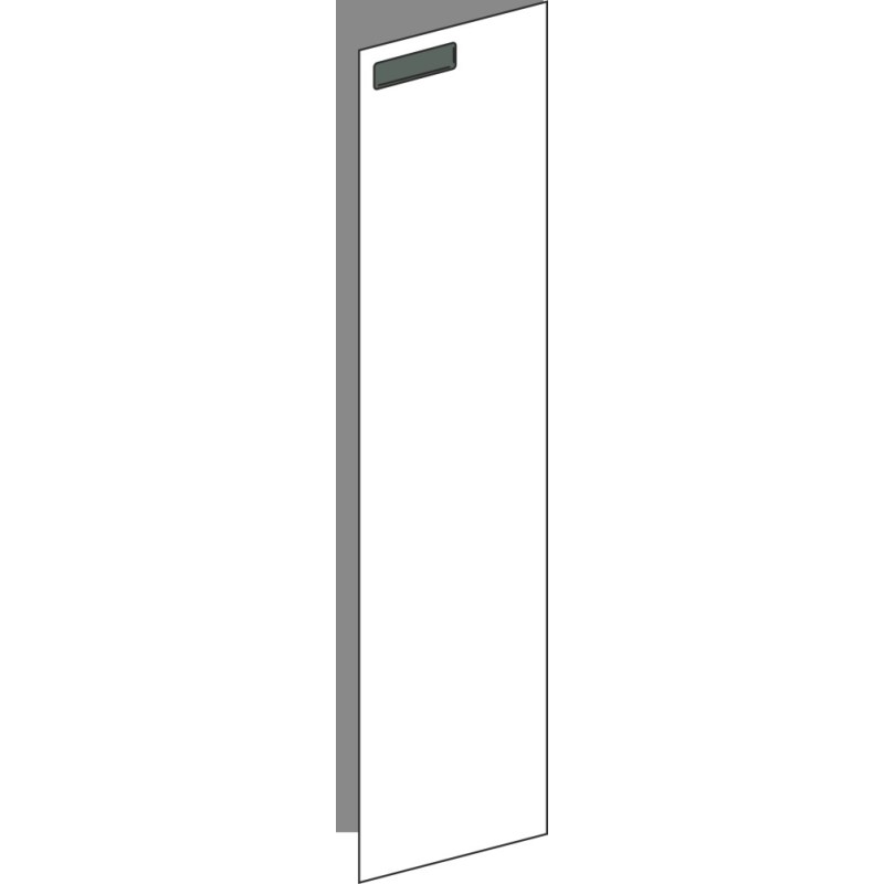 Tür 20x80 rechts, für Unterschränke oder Hochschränke (Griff Oben), ONE VERDE COMMODORO