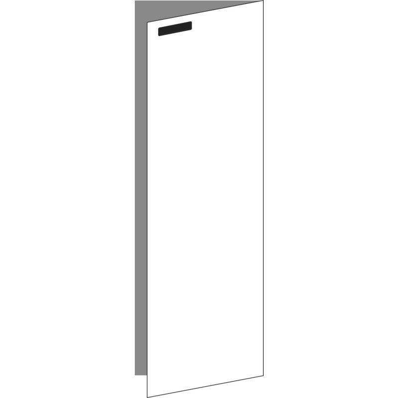 Tür 40x120 rechts, für Unterschränke oder Hochschränke (Griff Oben), ONE NERO INGO