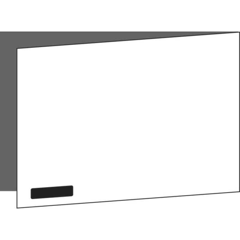 Tür 60x40 rechts, für Oberschränke oder Hochschränke (Griff Unten), ONE NERO INGO