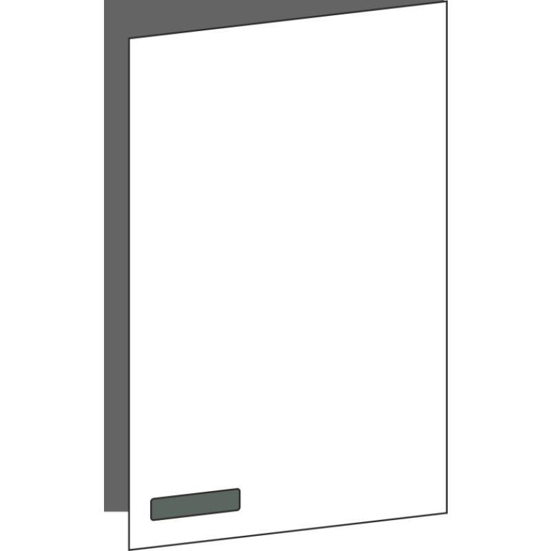 Tür 40x60 rechts, für Oberschränke oder Hochschränke (Griff Unten), ONE VERDE COMMODORO