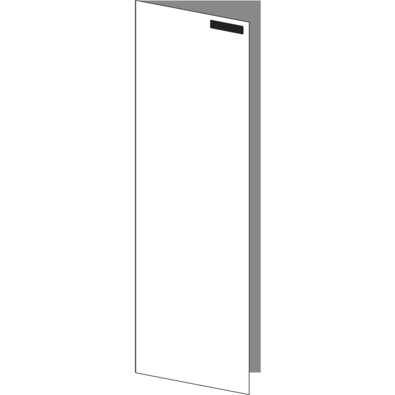 Tür 40x120 links, für Unterschränke oder Hochschränke (Griff Oben), ONE NERO INGO