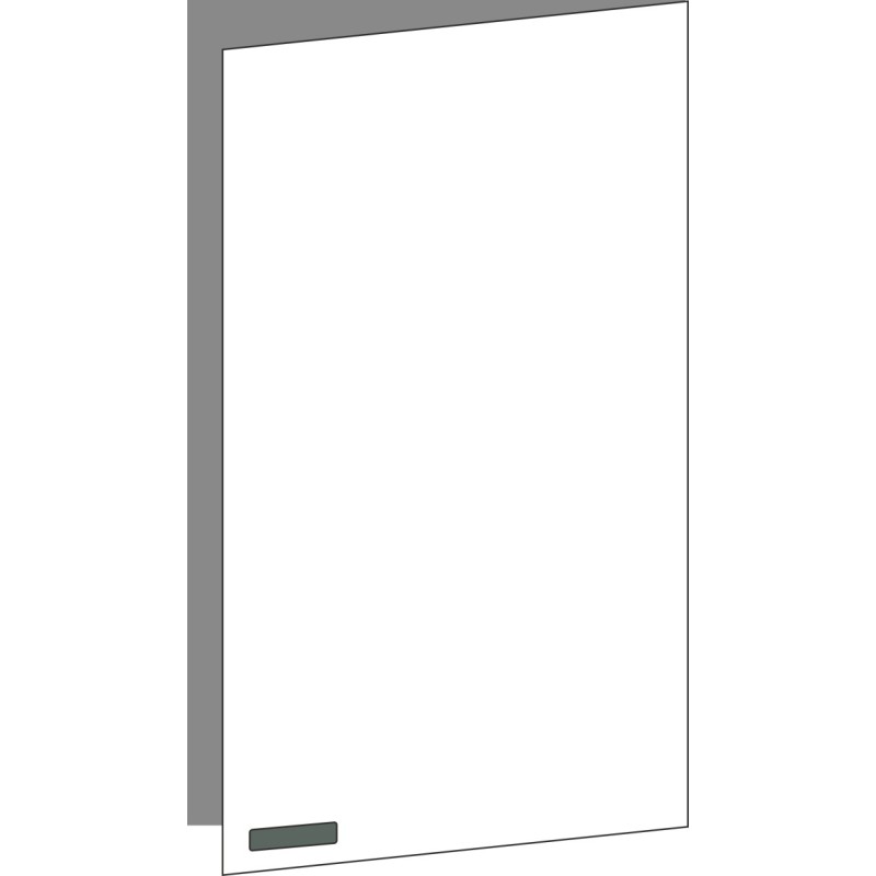 Tür 60x100 rechts, für Oberschränke oder Hochschränke (Griff Unten), ONE VERDE COMMODORO