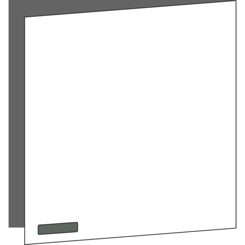 Tür 60x60 rechts, für Oberschränke oder Hochschränke (Griff Unten), ONE VERDE COMMODORO