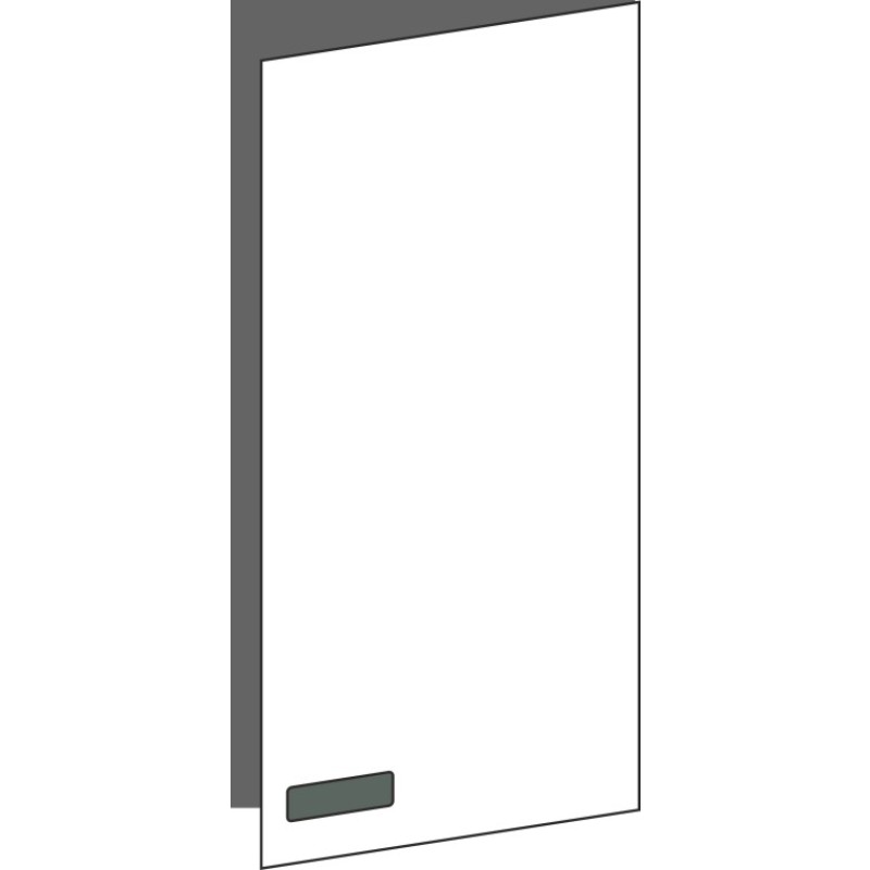 Tür 30x60 rechts, für Oberschränke oder Hochschränke (Griff Unten), ONE VERDE COMMODORO
