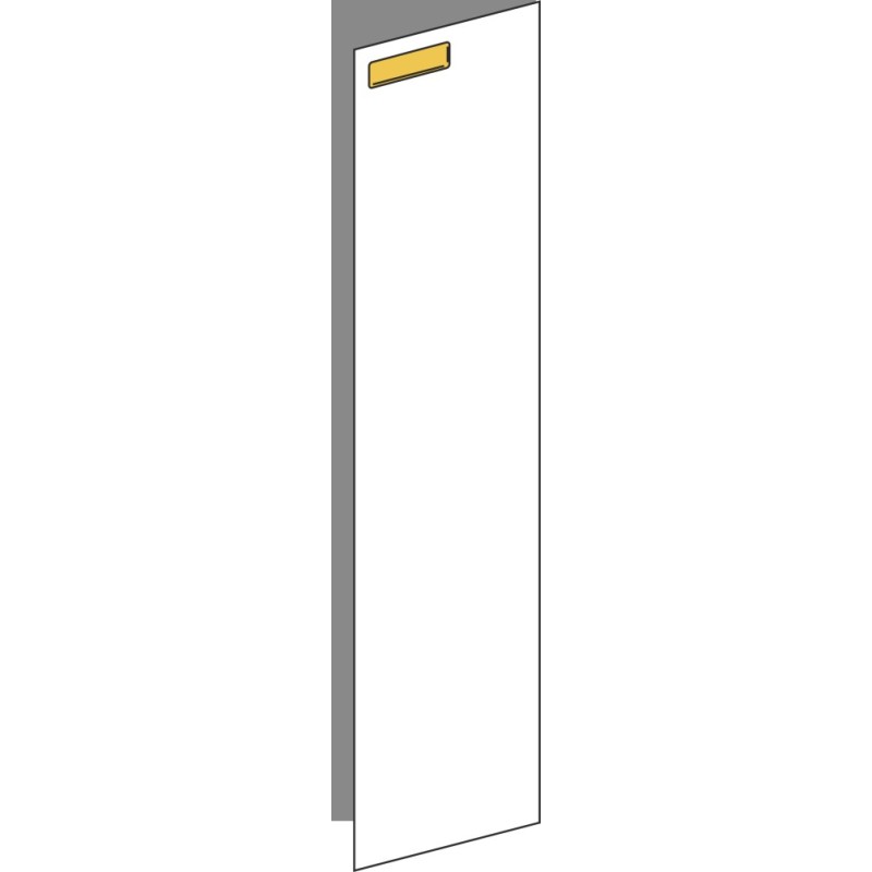 Tür 20x80 rechts, für Unterschränke oder Hochschränke (Griff Oben), ONE BRASS