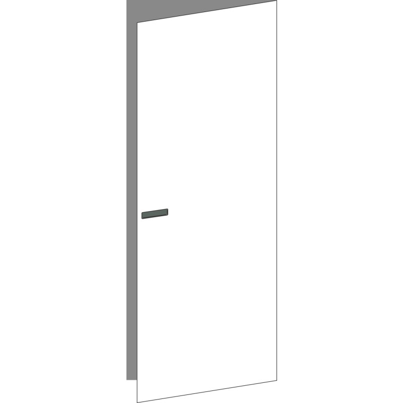 Tür 60x200 rechts, für Oberschränke oder Hochschränke (Griff Unten), ONE VERDE COMMODORO
