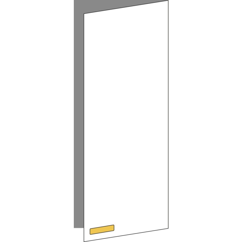 Tür 40x100 rechts, für Oberschränke oder Hochschränke (Griff Unten), ONE GOLD