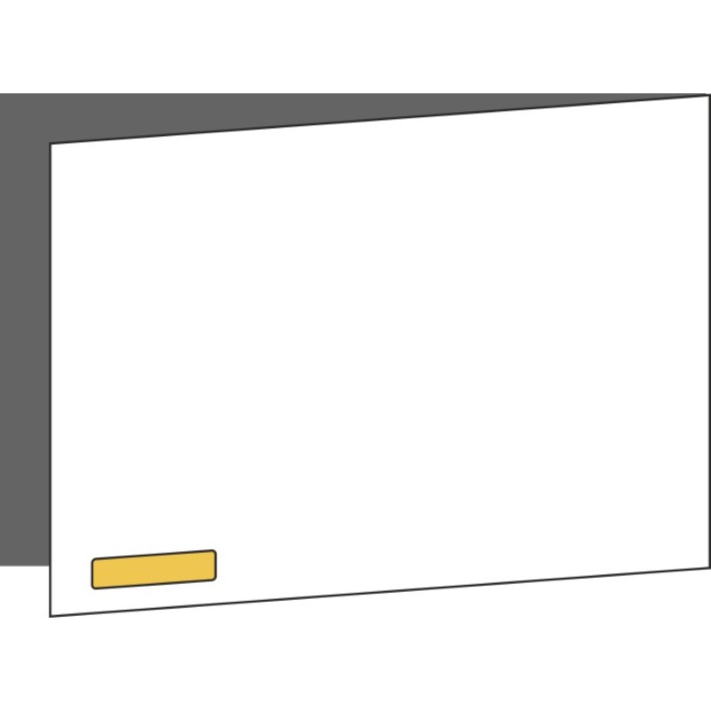 Tür 60x40 rechts, für Oberschränke oder Hochschränke (Griff Unten), ONE GOLD