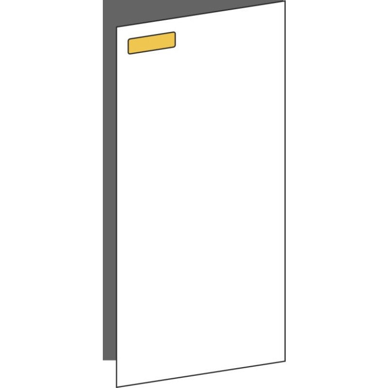 Tür 30x60 rechts, für Unterschränke oder Hochschränke (Griff Oben), ONE GOLD