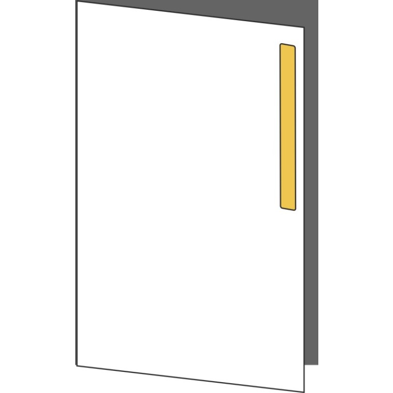 Tür 40x60 links, für Unterschränke oder Hochschränke (Griff Oben), ONE_LINE GOLD