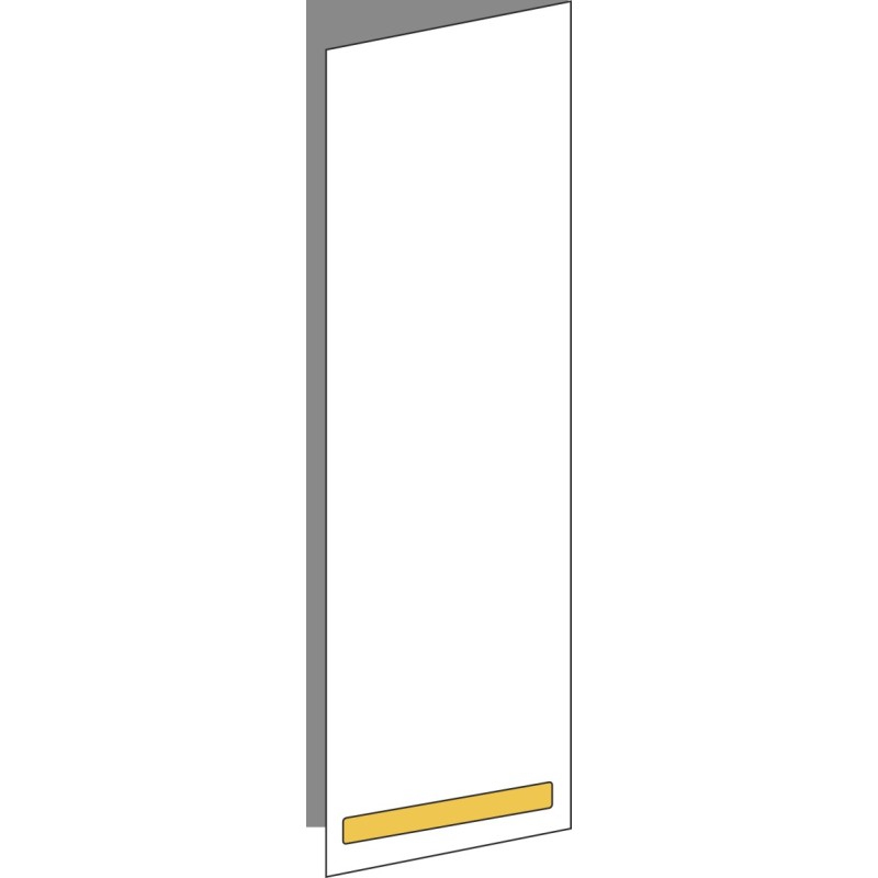 Tür 30x100 rechts, für Oberschränke oder Hochschränke (Griff Unten), ONE_LINE GOLD