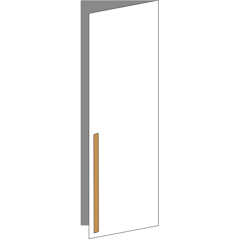 Tür 40x120 rechts, für Oberschränke oder Hochschränke (Griff Unten), ONE_LINE OAK
