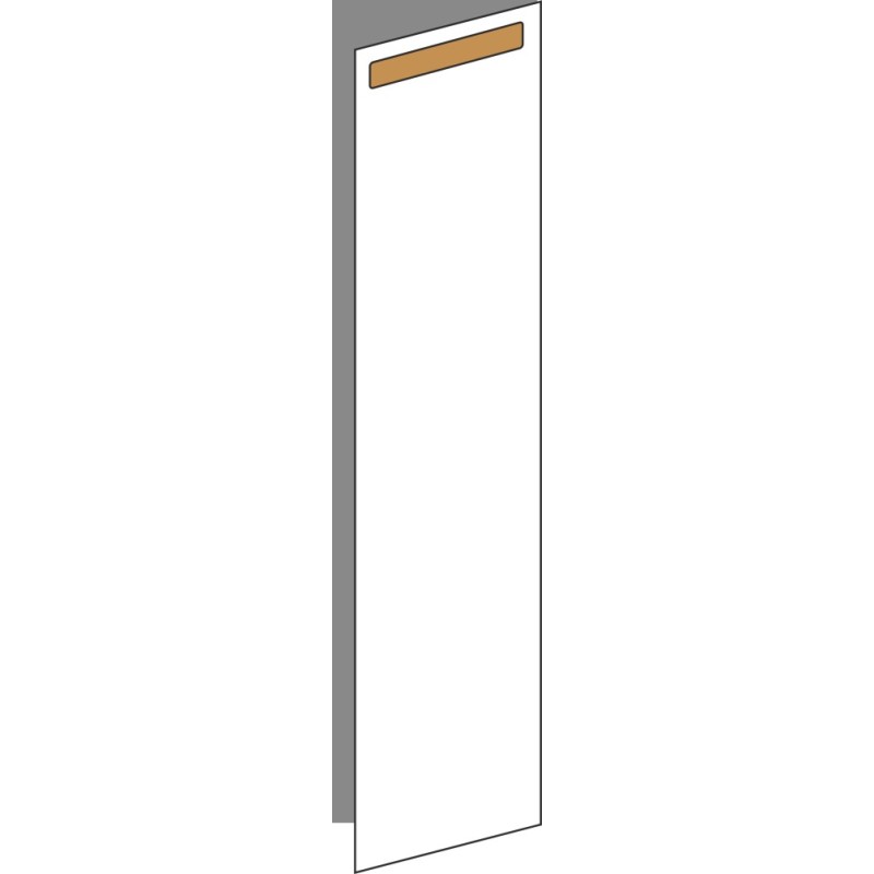 Tür 20x80 rechts, für Unterschränke oder Hochschränke (Griff Oben), ONE_LINE OAK