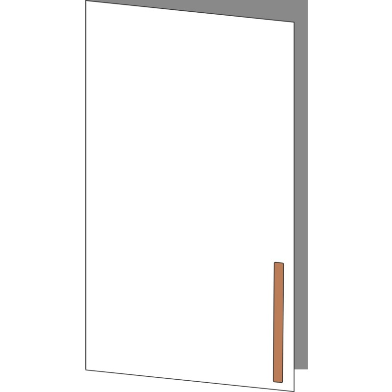 Tür 60x100 links, für Oberschränke oder Hochschränke (Griff Unten), ONE_LINE COPPER