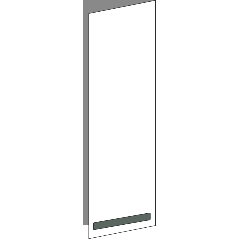 Tür 30x100 rechts, für Oberschränke oder Hochschränke (Griff Unten), ONE_LINE VERDE COMMODORO