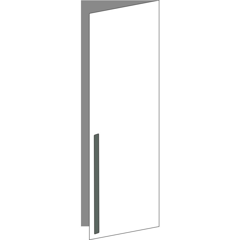 Tür 40x120 rechts, für Oberschränke oder Hochschränke (Griff Unten), ONE_LINE VERDE COMMODORO