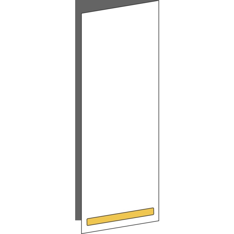 Tür 30x80 rechts, für Oberschränke oder Hochschränke (Griff Unten), ONE_LINE GOLD