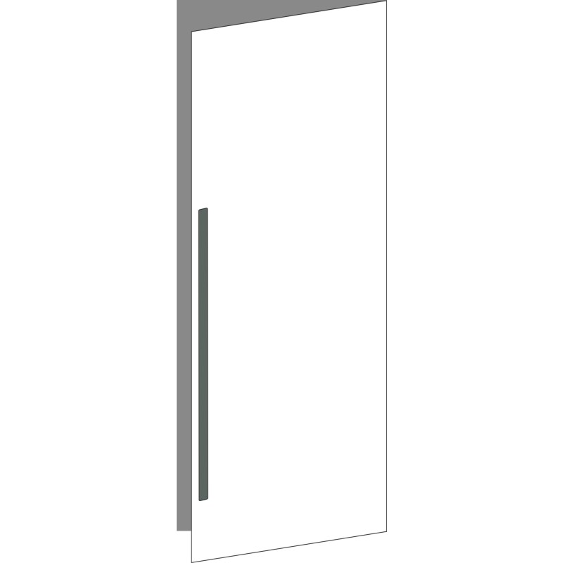 Tür 60x200 rechts, für Oberschränke oder Hochschränke (Griff Unten), ONE_LINE VERDE COMMODORO